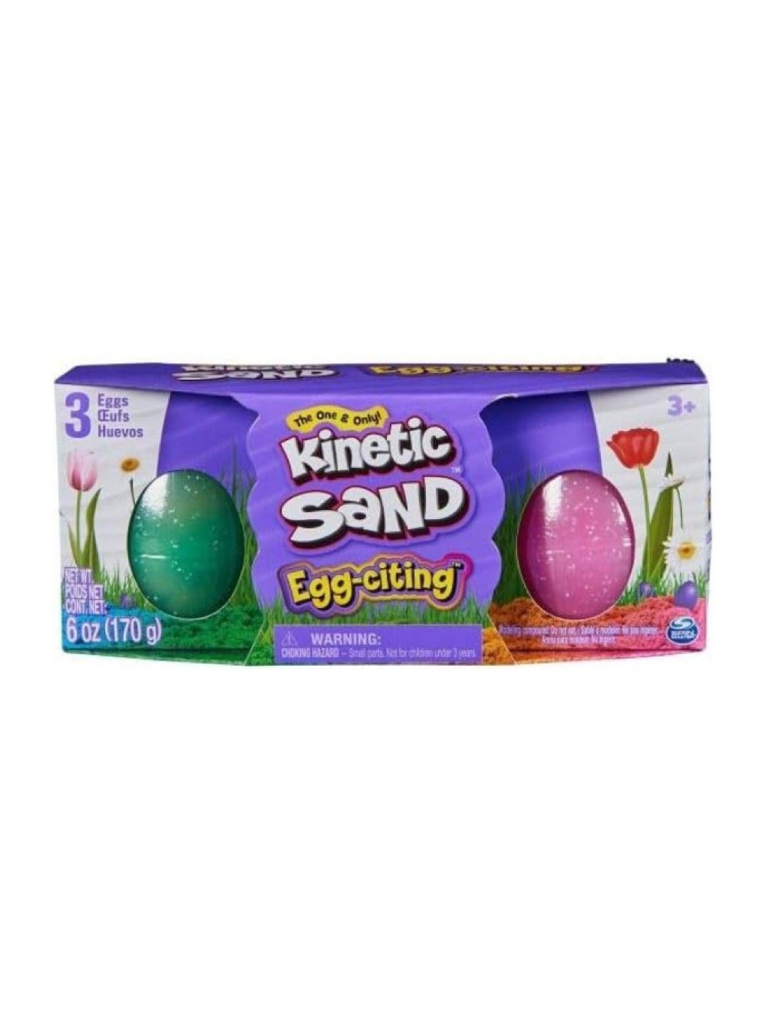 Kinetic Sand Egg-Citing 3 Pack (No Color- Image 1)