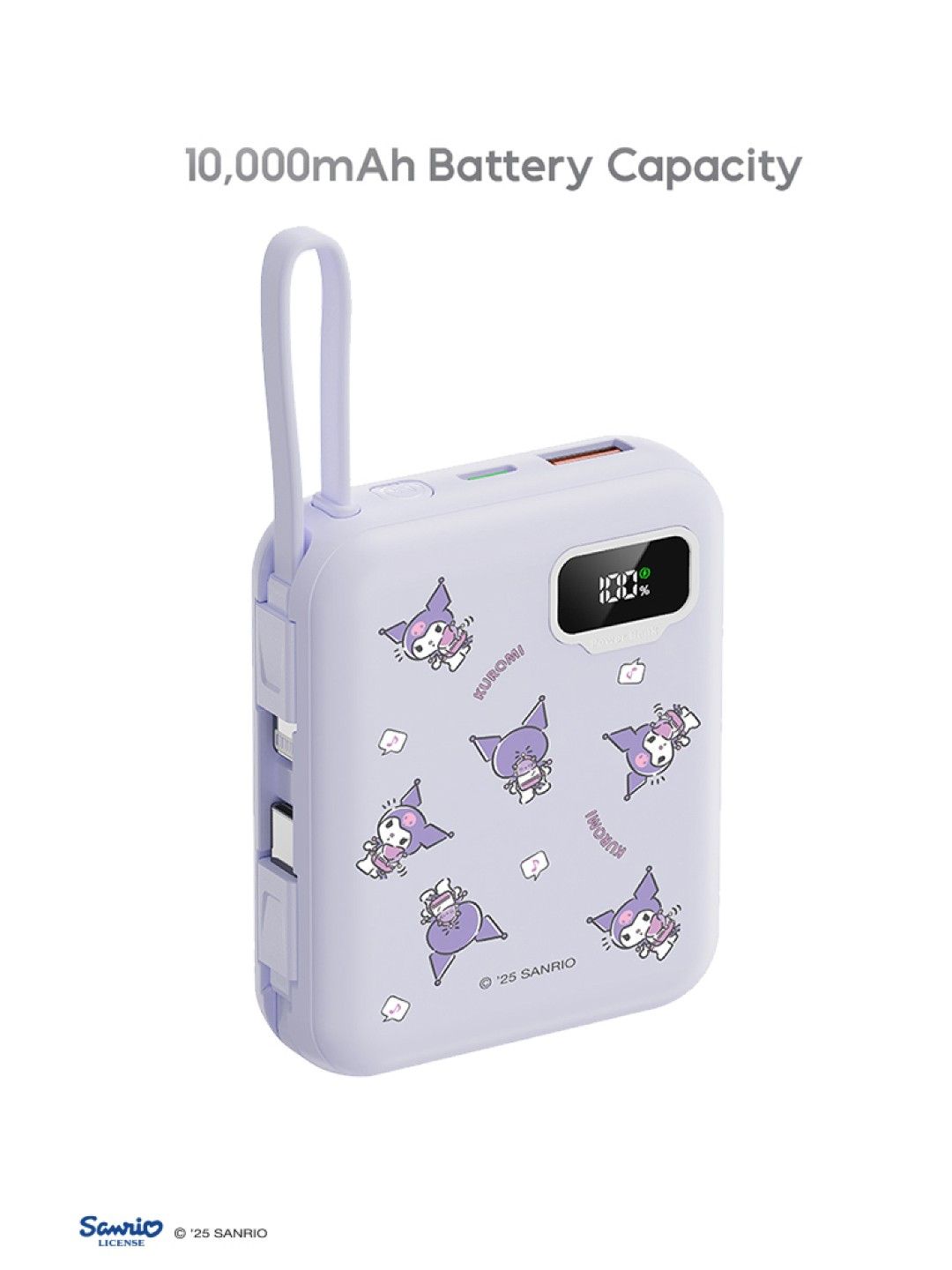 Cherry Sanrio Characters Kuromi Powerbank 10000mAh (No Color- Image 2)