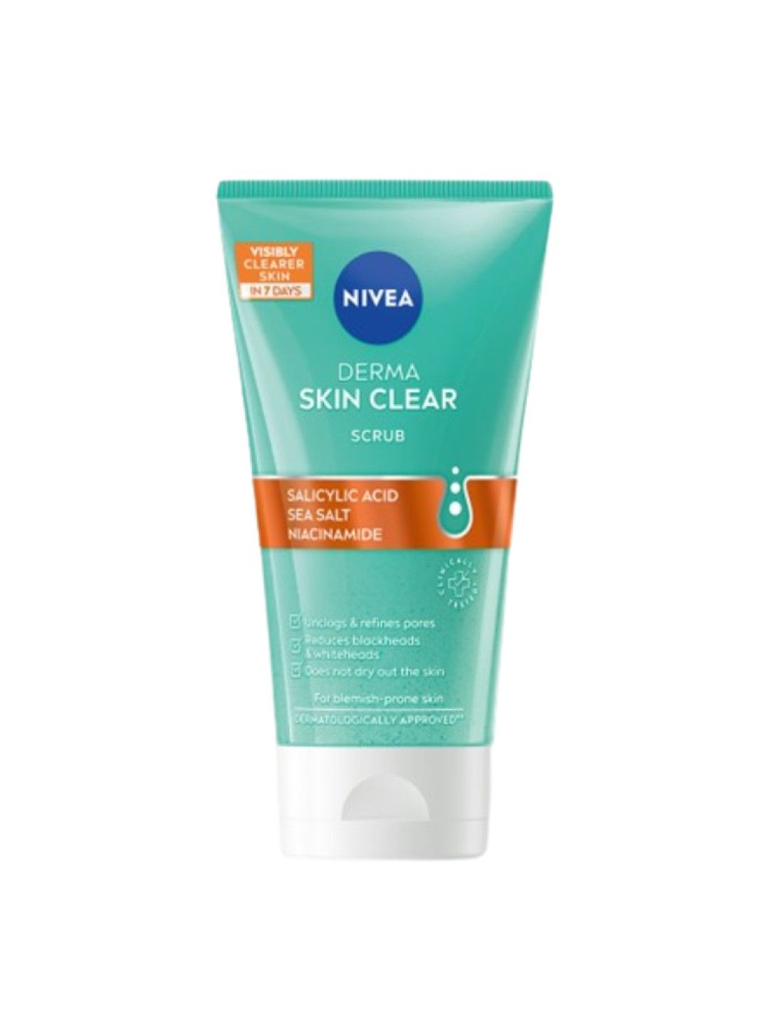 NIVEA Derma Skin Clear Face Scrub with Salicylic Acid & Niacinamide (150ml)