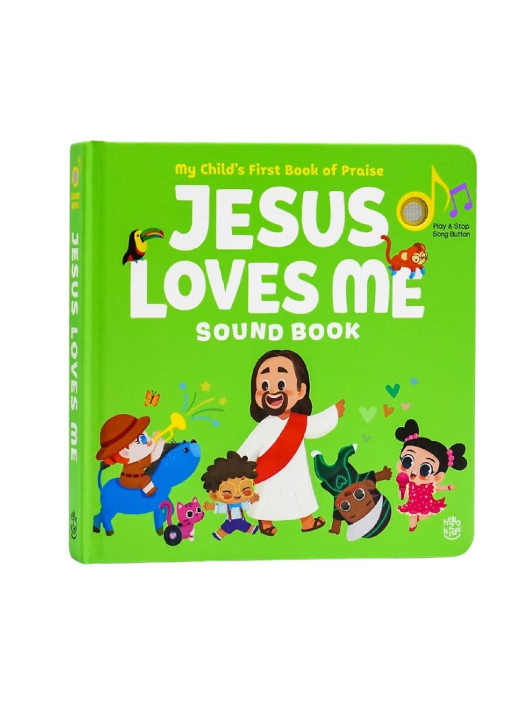 Hello 2 Kids Jesus Loves Me Sound Book (No Color- Image 1)