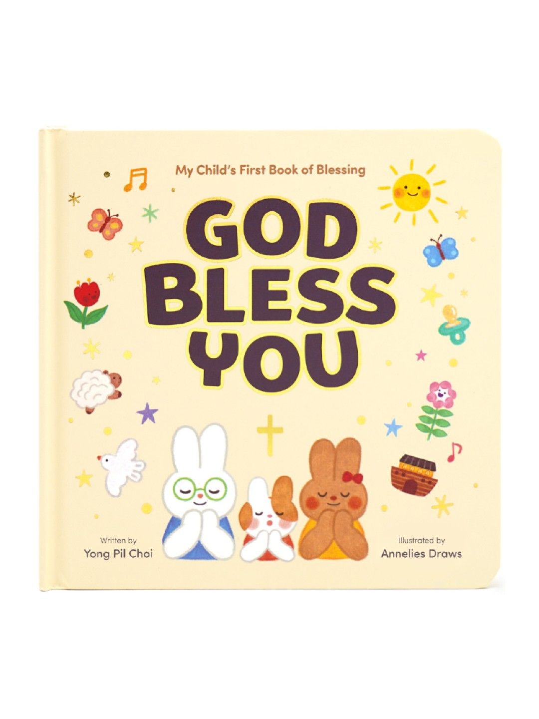 Hello 2 Kids God Bless You Board Book (No Color- Image 1)