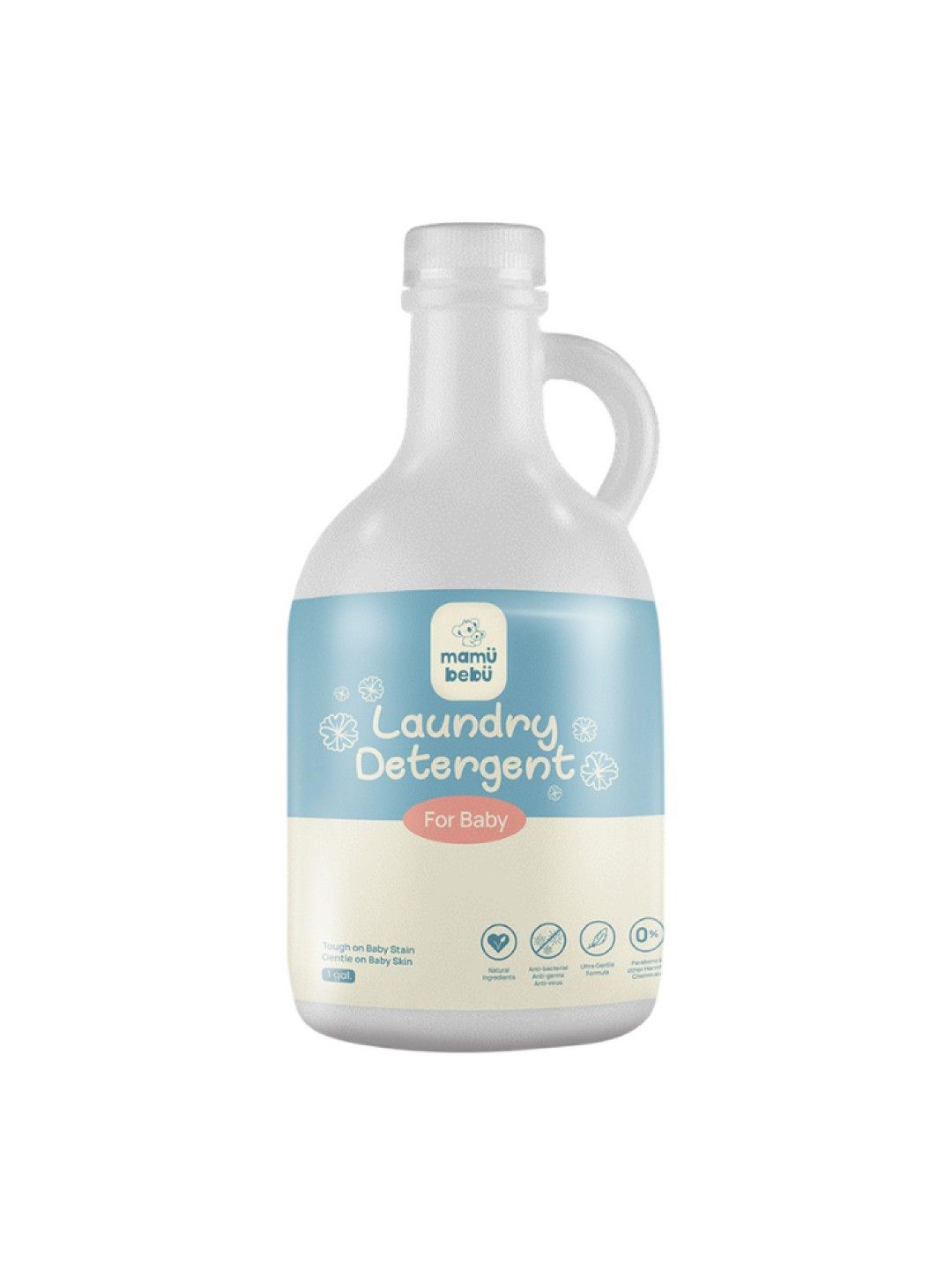 Mamu Bebu Ultra Mild Liquid Detergent - For Baby (3.8Liter) (No Color- Image 1)