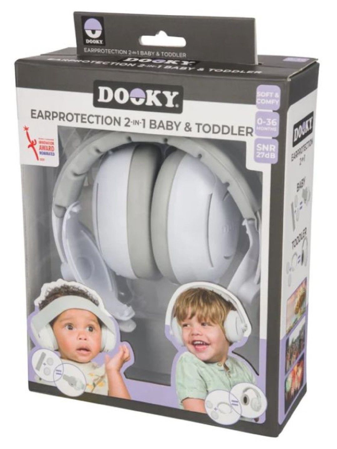 Dooky Ear Protection 2-in-1 Baby & Toddler (Earmuff) (No Color- Image 4)