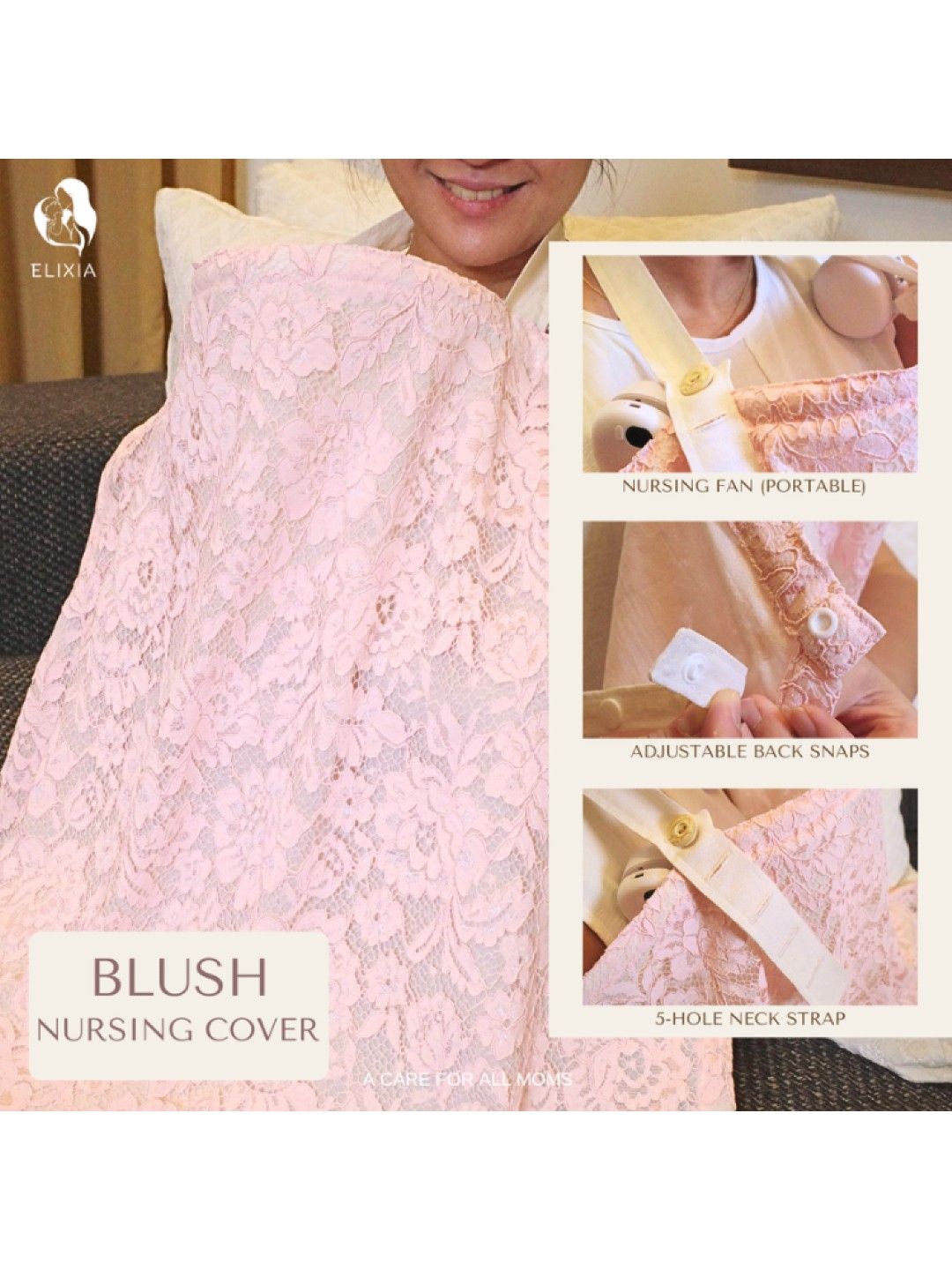 ELIXIA Blush Nursing Cover Only (No Color- Image 2)