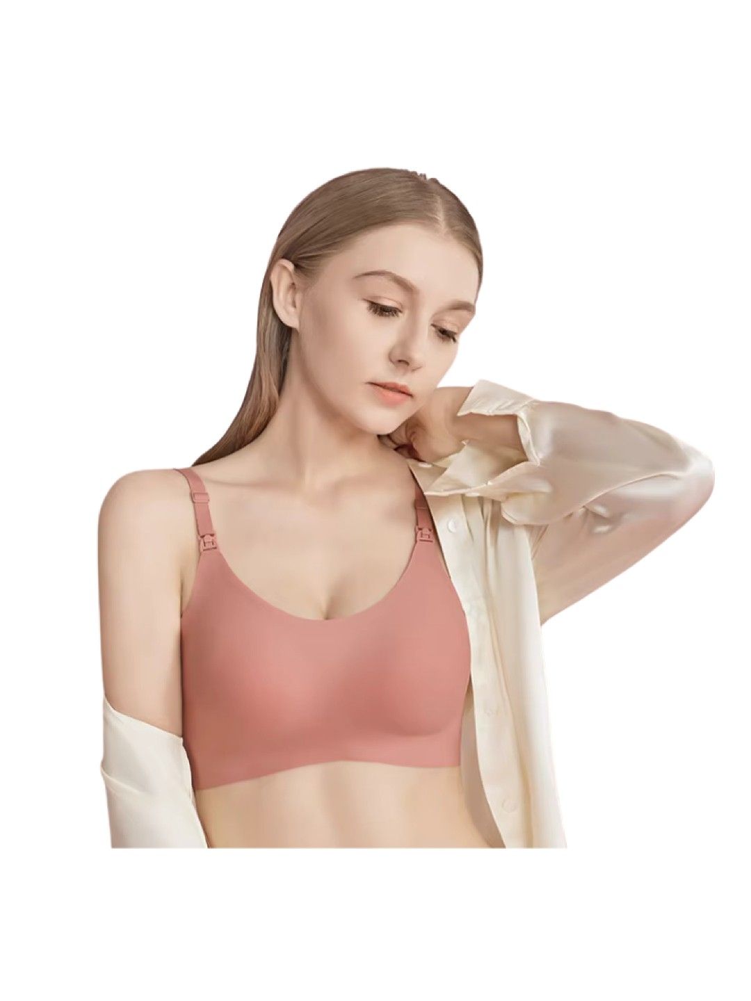 BellaMom Ann Ultra Soft Antibacterial Maternity And Nursing Bra (Black- Image 2)
