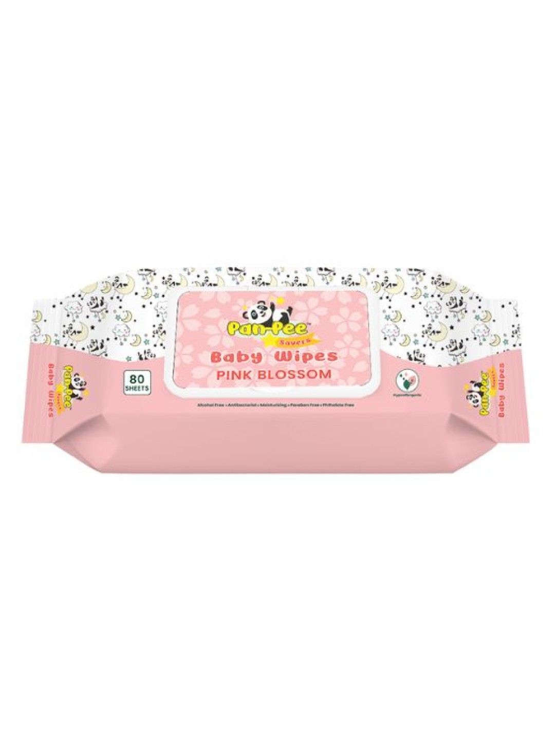 PanPee Savers Pink Blossom Scent Baby Wipes 80's Pack of 1 (No Color- Image 2)