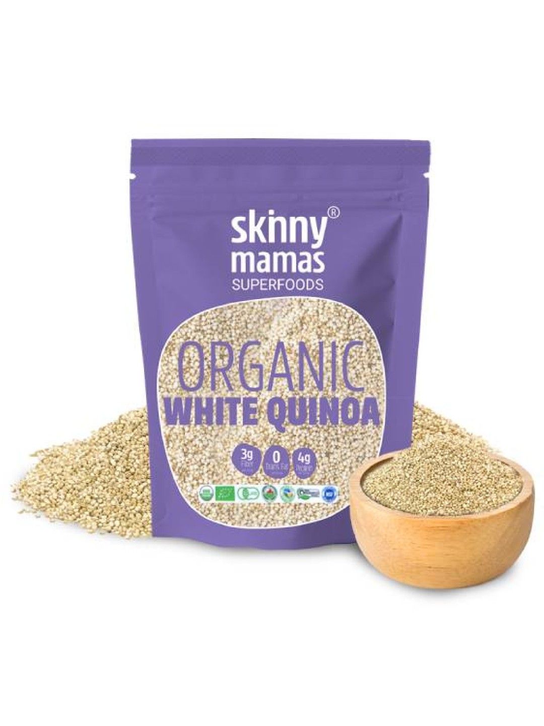 Skinny Mamas Organic White Quinoa (500g) (No Color- Image 2)