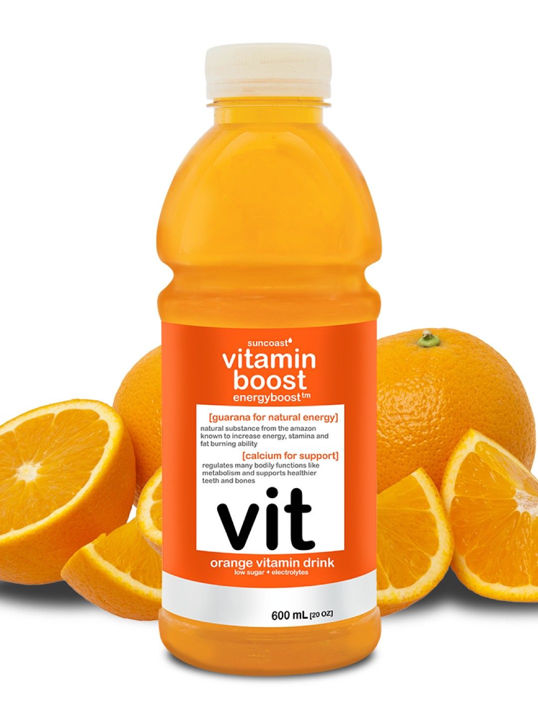 Vitamin Boost Energyboost Orange Vitamin Drink 600ml (Pack of 6) (No Color- Image 2)