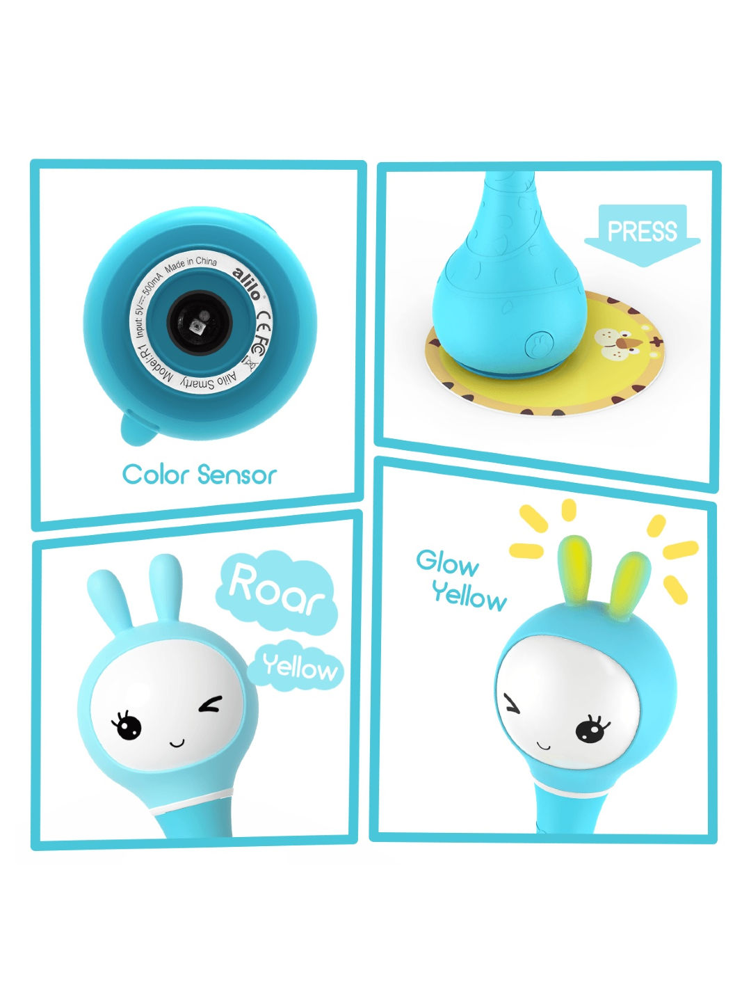 Alilo Smarty Shake and Tell Rattle (Blue- Image 2)