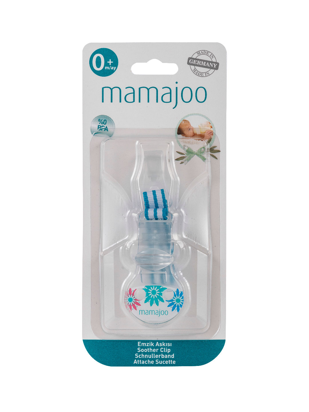 Mamajoo Soother Clip (Blue- Image 2)