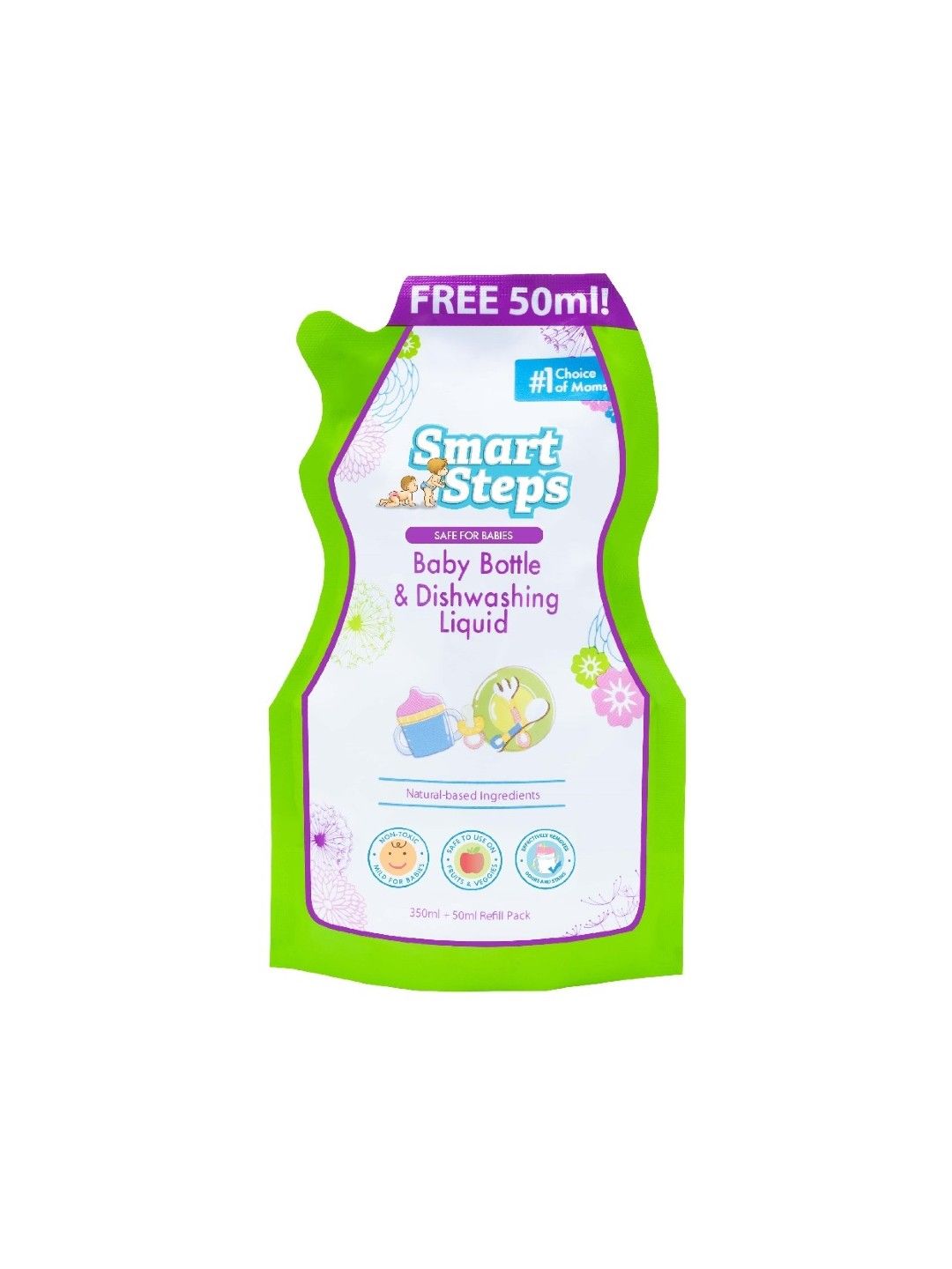 Smart Steps Baby Bottle and Dishwashing Liquid 400mL Refill (No Color- Image 1)