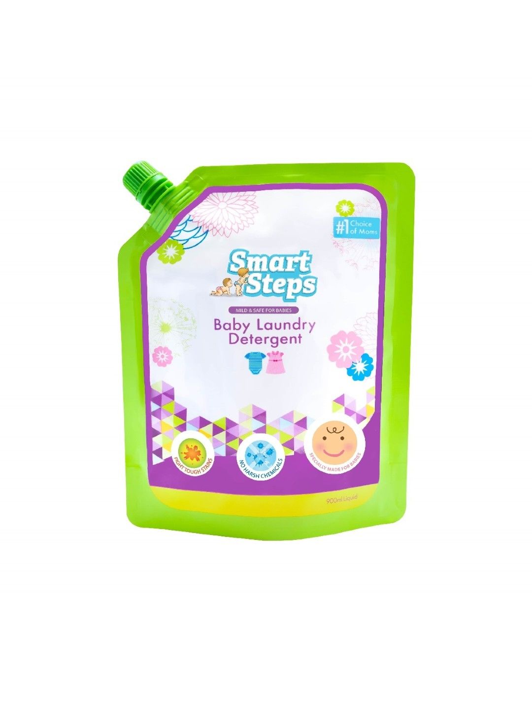 Smart Steps Baby Laundry Liquid Detergent 900mL (No Color- Image 1)