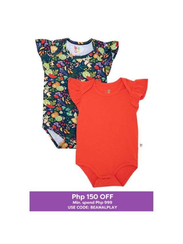 bean Wonder Playsuits 2-Piece Alessa Lanot Fruit Salad Swirl Onesie Set