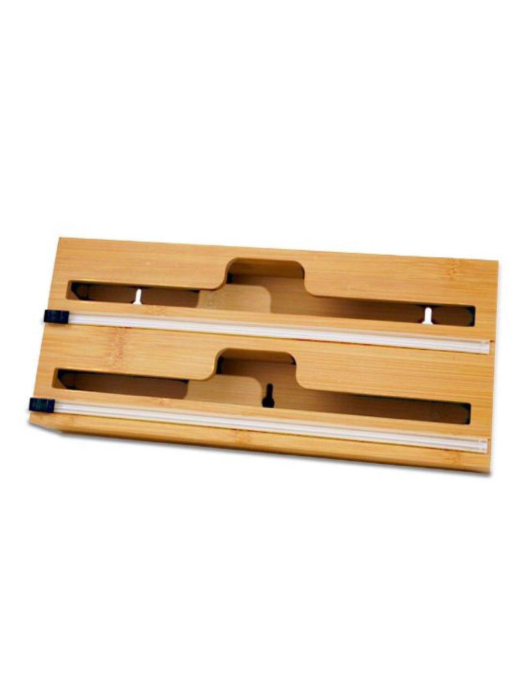 Ayousin Bamboo Wrap Dispenser With Cutter (2 grid- Image 1)