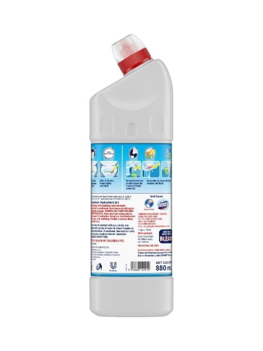 Domex Stain and Limescale Cleaner White Fresh Bottle (880 ml) (No Color- Image 2)