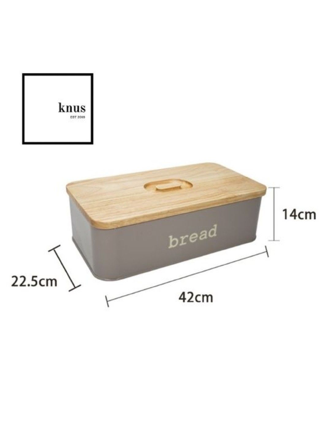 Knus PH Bread Snack Box Reversible Bamboo Lid (Square- Image 2)