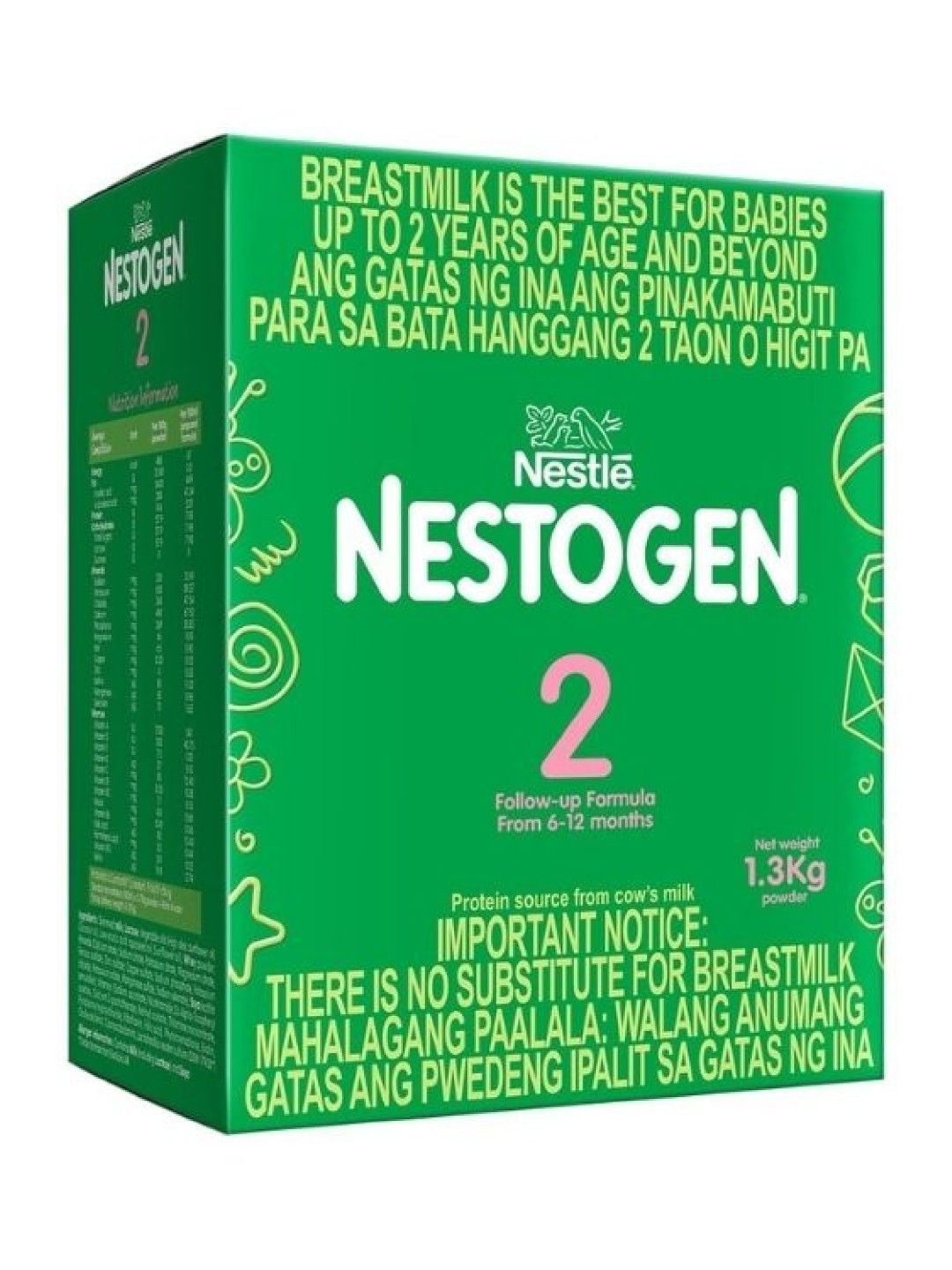 Nestogen NESTOGEN® 2 Infant Formula for Children 6-12 Months (1.3kg) (No Color- Image 1)