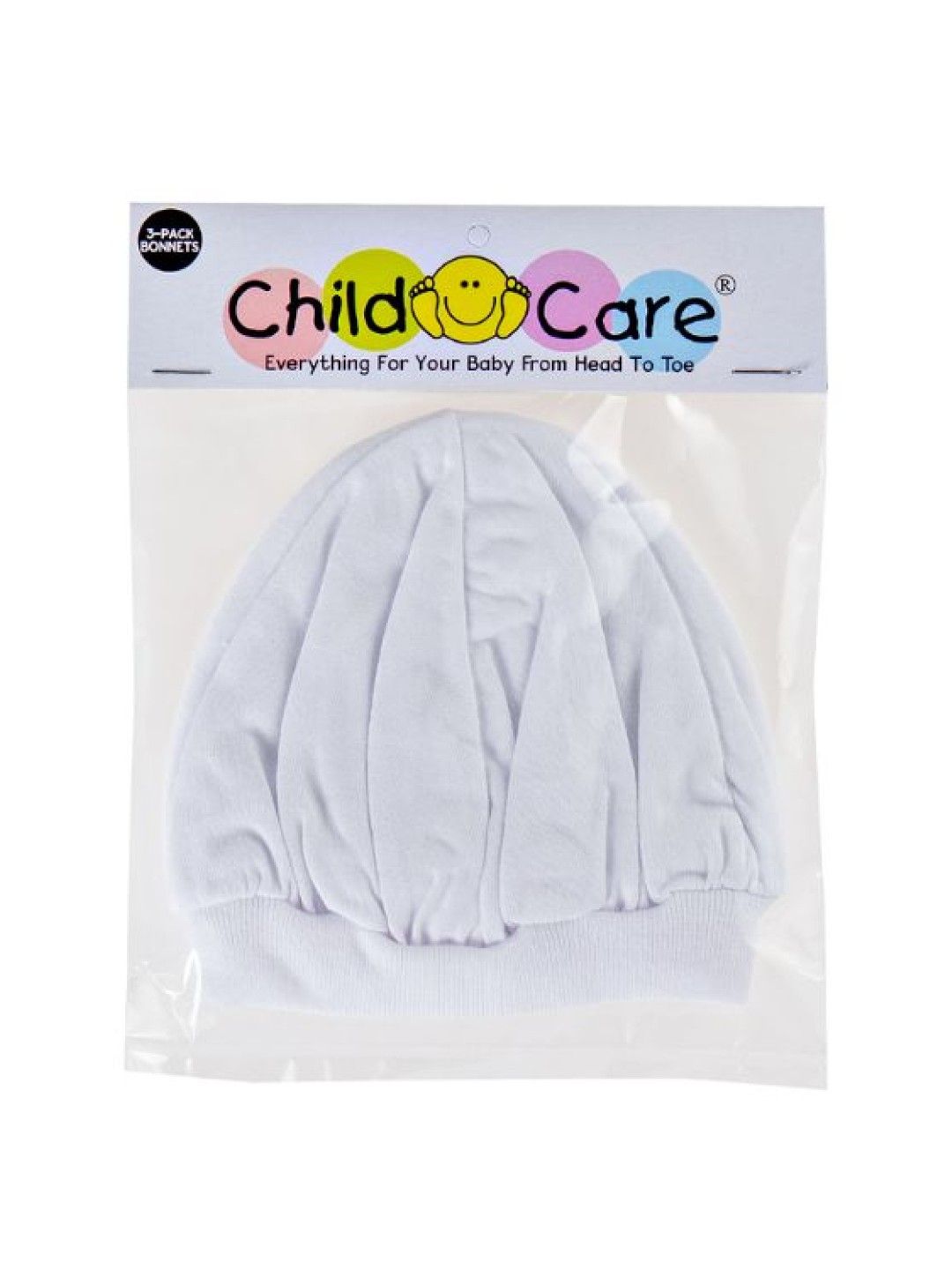 Child Care Cotton Bonnets (Set of 3) (No Color- Image 3)