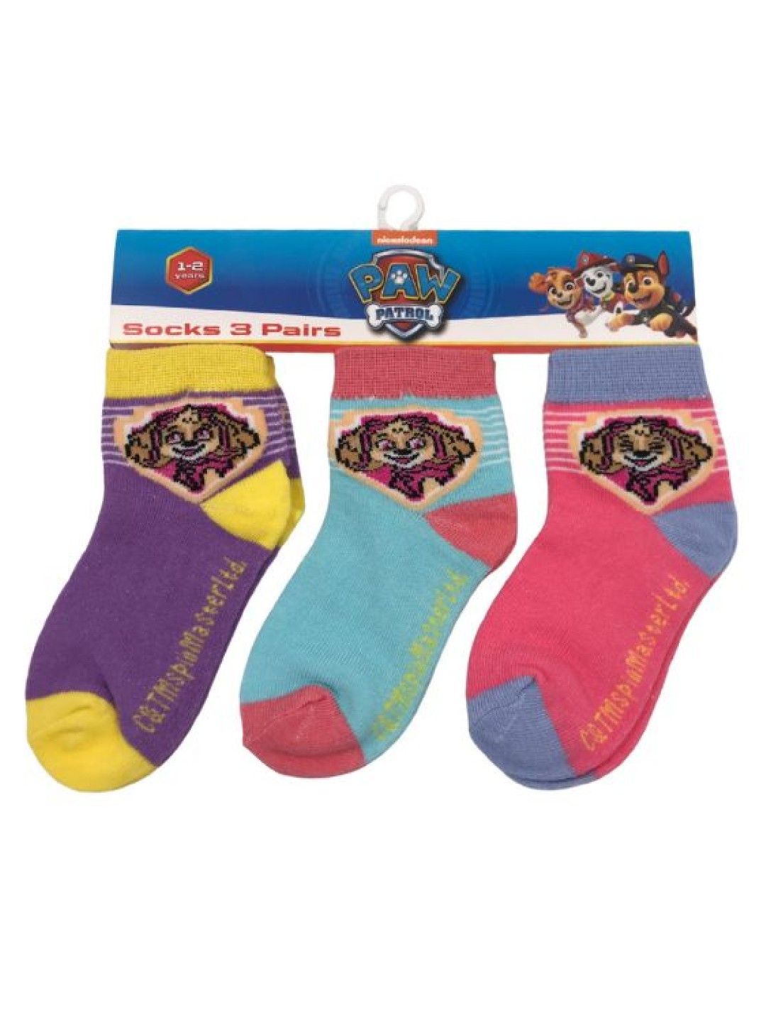 Enfant Paw Patrol Socks - Pink,Violet, Light Blue (No Color- Image 1)