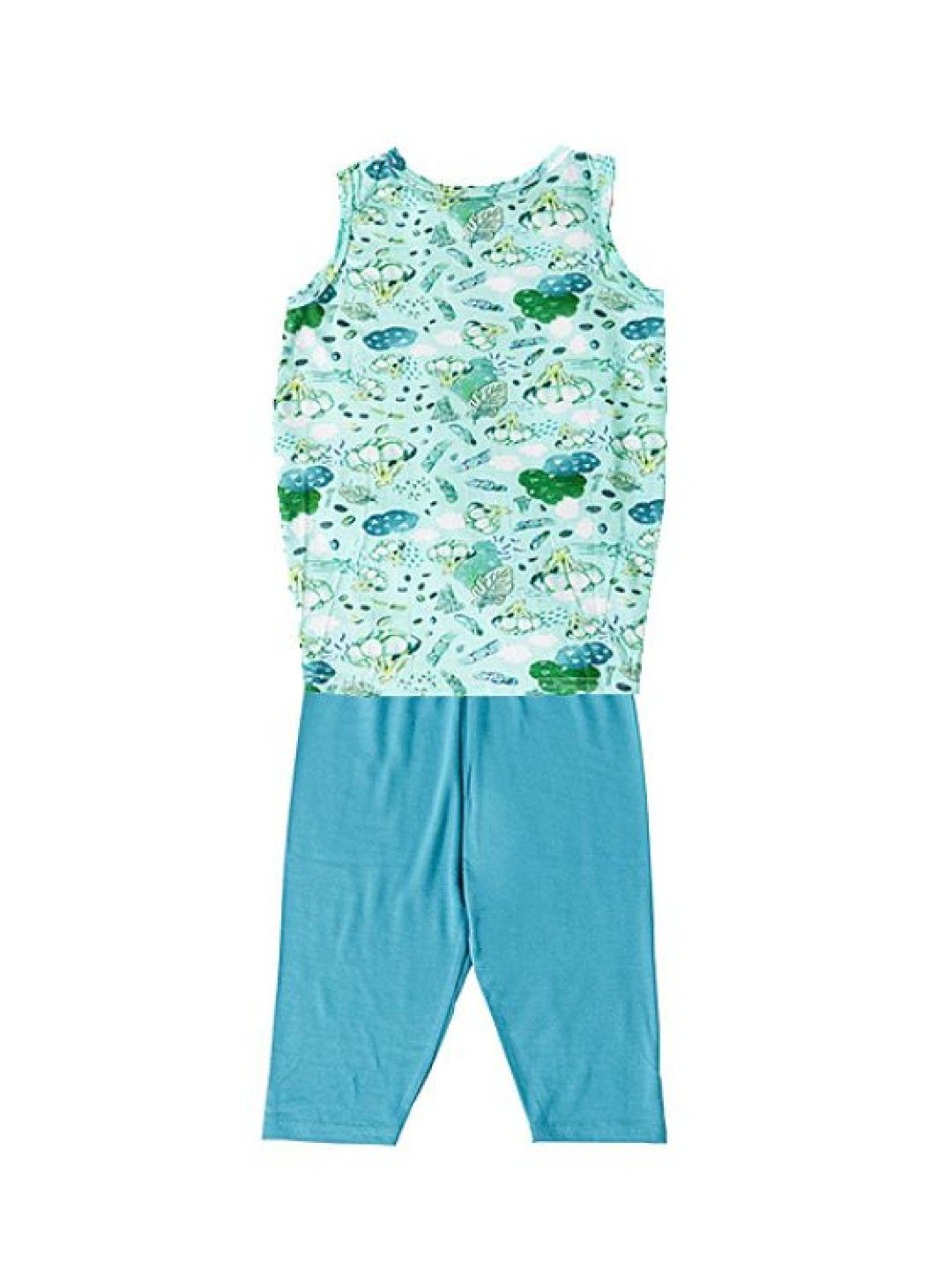 bean fashion Alessa Lanot Playwear Luntian Gang  Sleeveless with Plain Capri Leggings (Multicolor- Image 2)