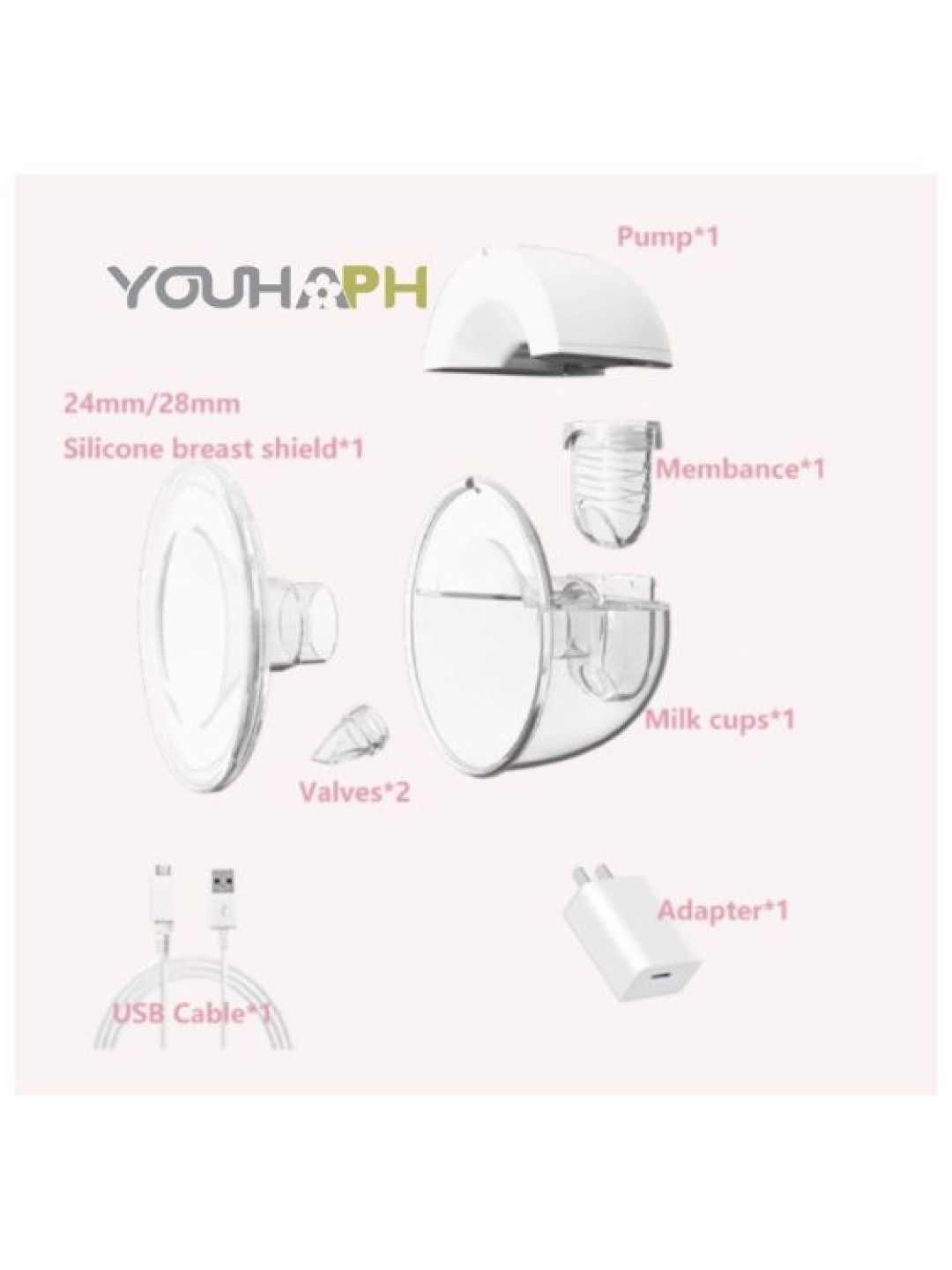 Youha The INs Gen2 Wearable Electric Breast Pump (No Color- Image 2)