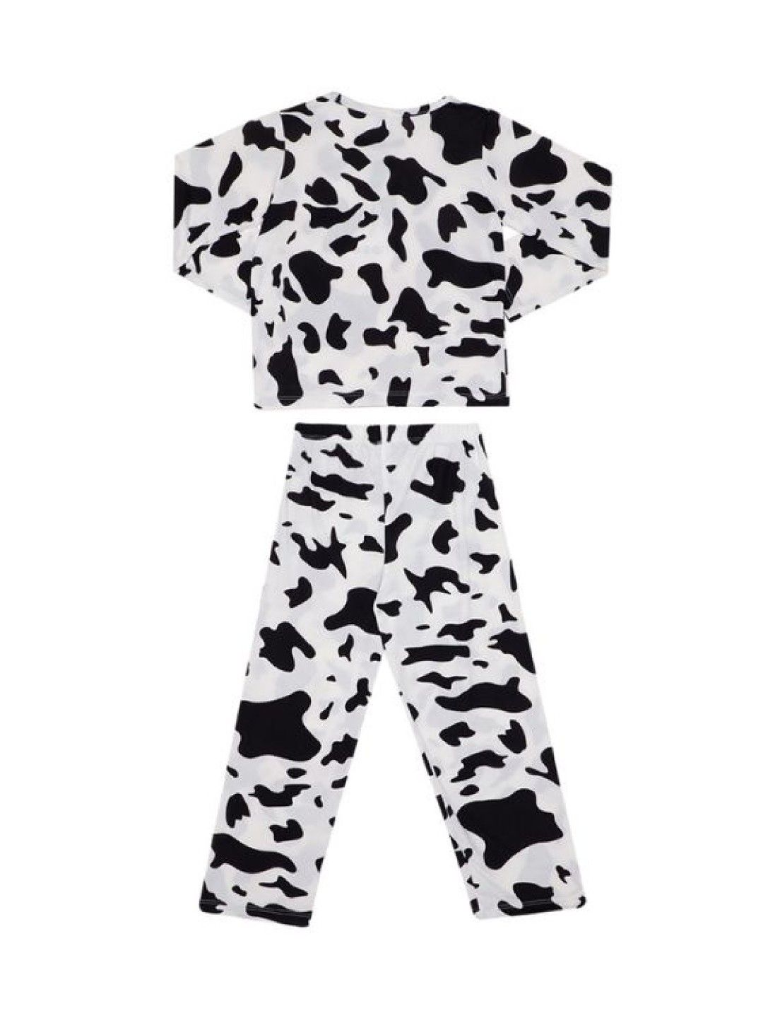 bean fashion Longsleeves Pajama Set Cow Print (Black- Image 3)