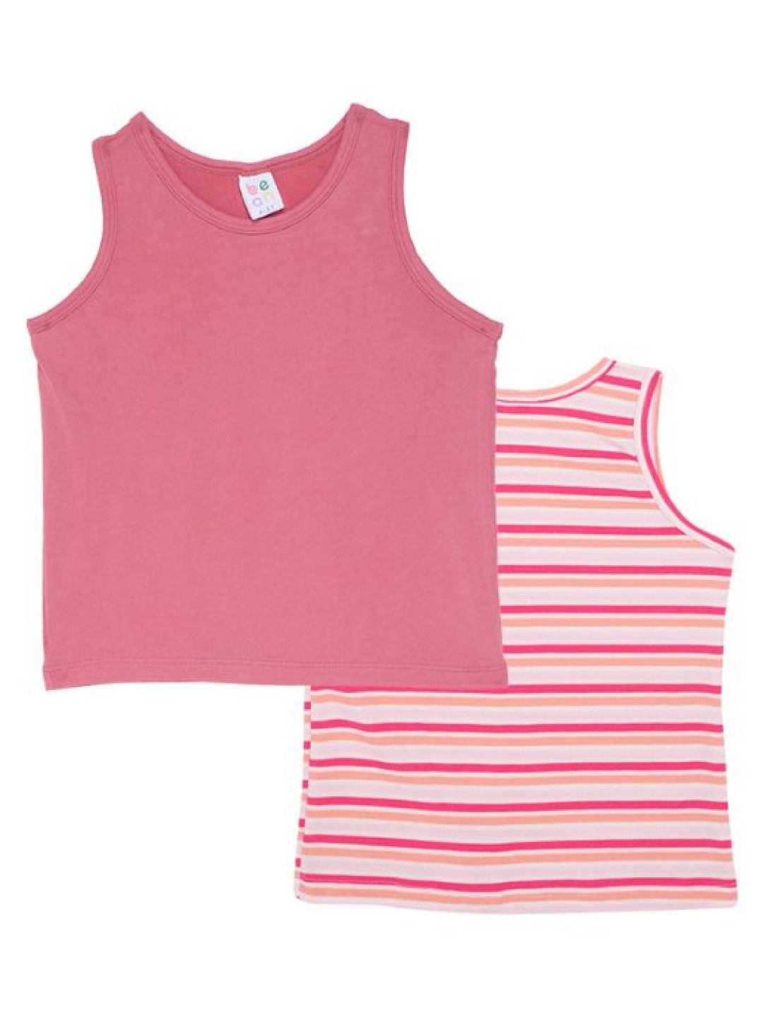 Seams 195 2-Piece Sleeveless Top (Plain + Stripes) (Multicolor- Image 2)