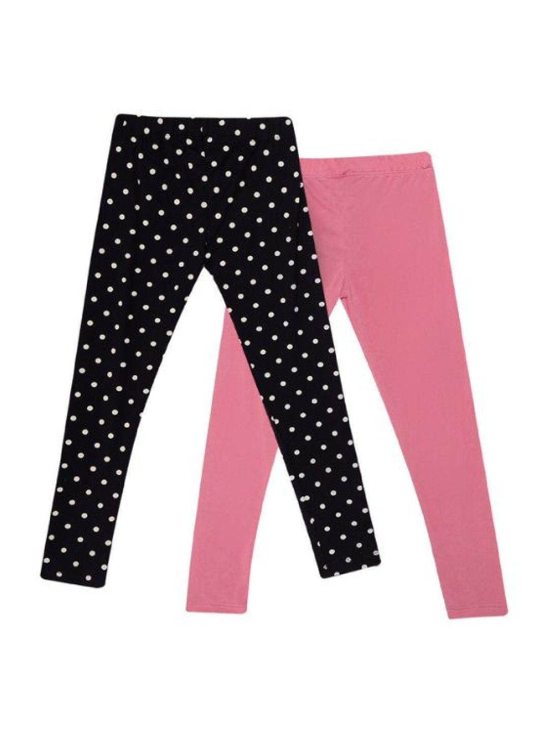 Seams 195 2-Piece Polkadots Leggings (Plain + Printed) (Multicolor- Image 2)