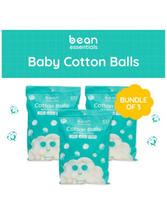 bean essentials [Bundle of 3] Baby Cotton Balls 1… edamama