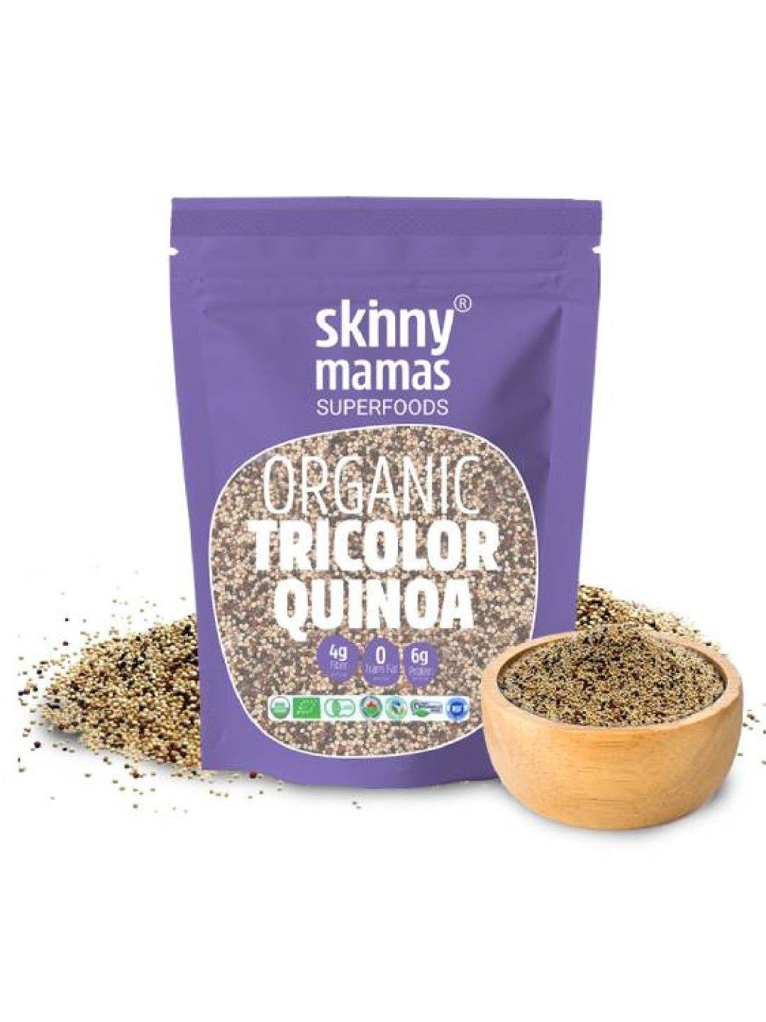 Skinny Mamas Organic Tricolor Quinoa (500g) (No Color- Image 2)