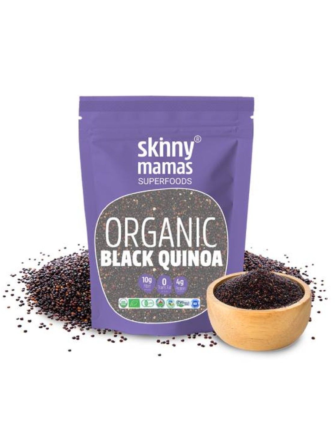 Skinny Mamas Organic Black Quinoa (500g) (No Color- Image 2)