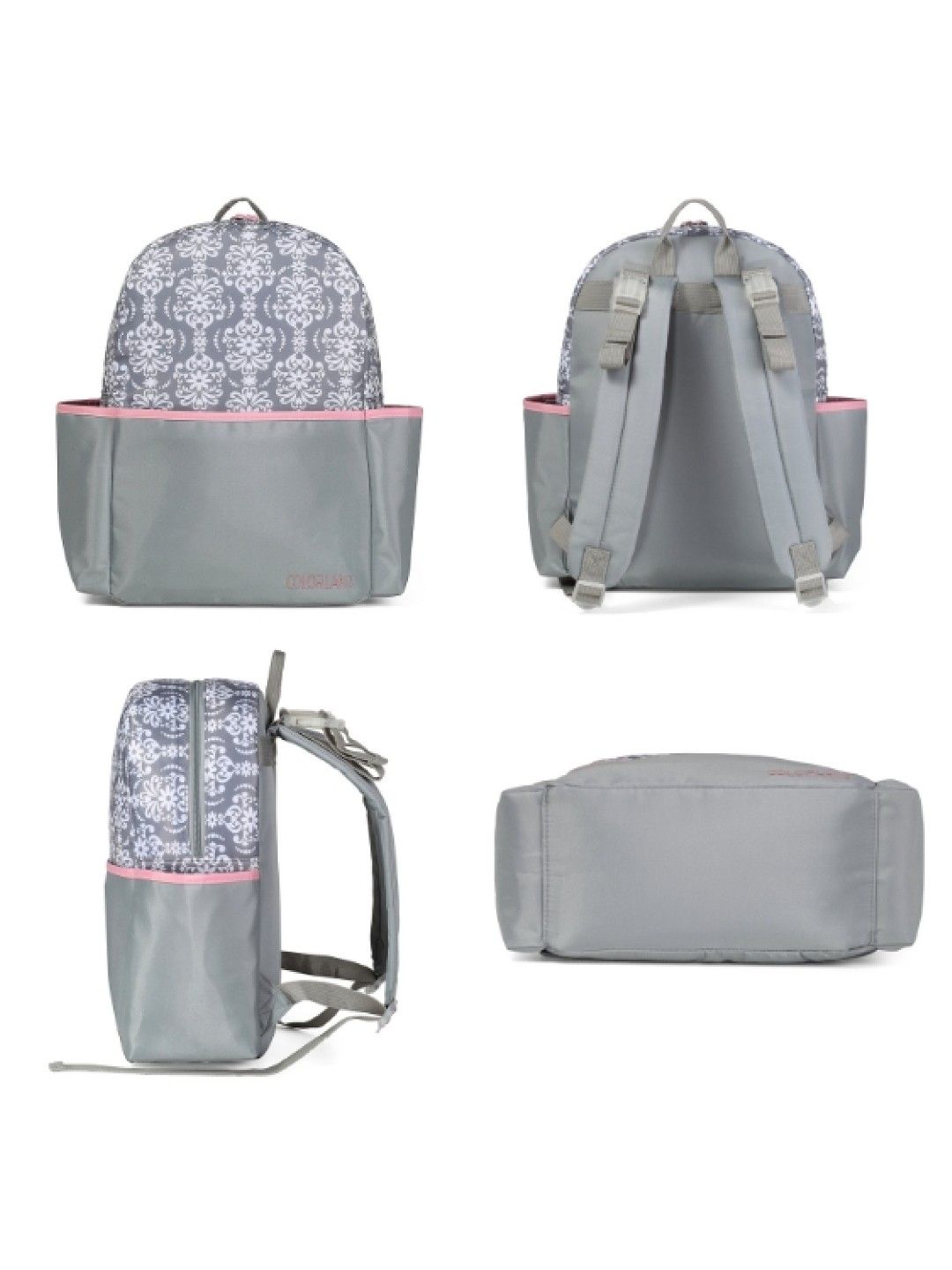 Colorland Magic 5 Piece Set Family Diaper Backpack (BP240) (Grey Mary Flower- Image 3)