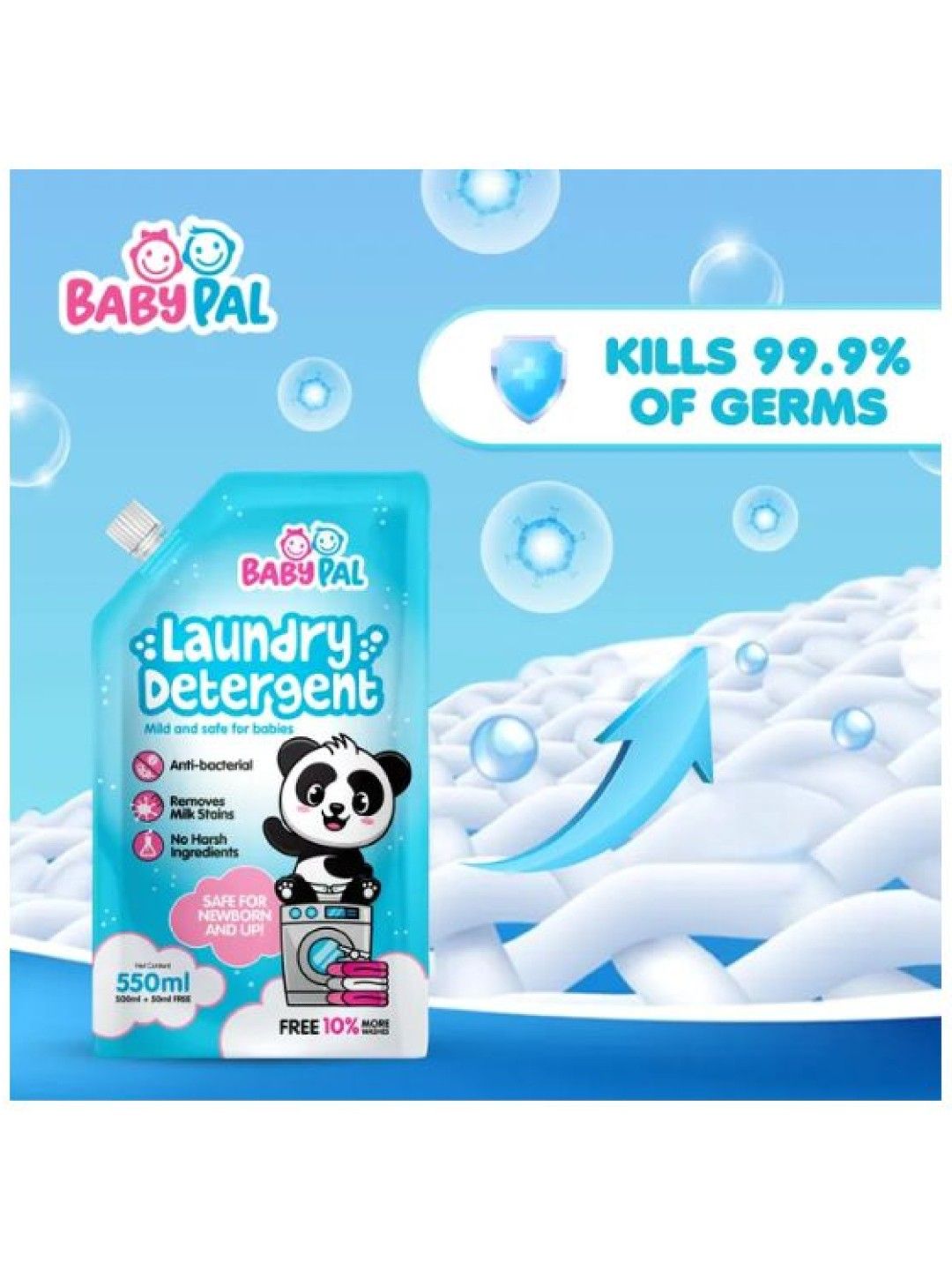 BabyPal Laundry Detergent (550ml) (No Color- Image 3)