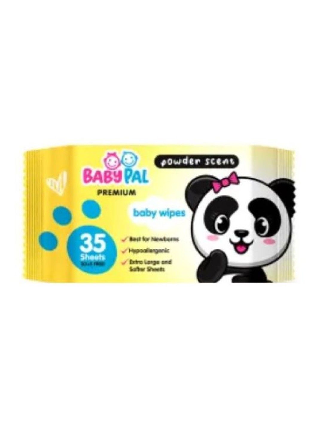 BabyPal Premium Powder Scent Baby Wipes (35s) (No Color- Image 1)