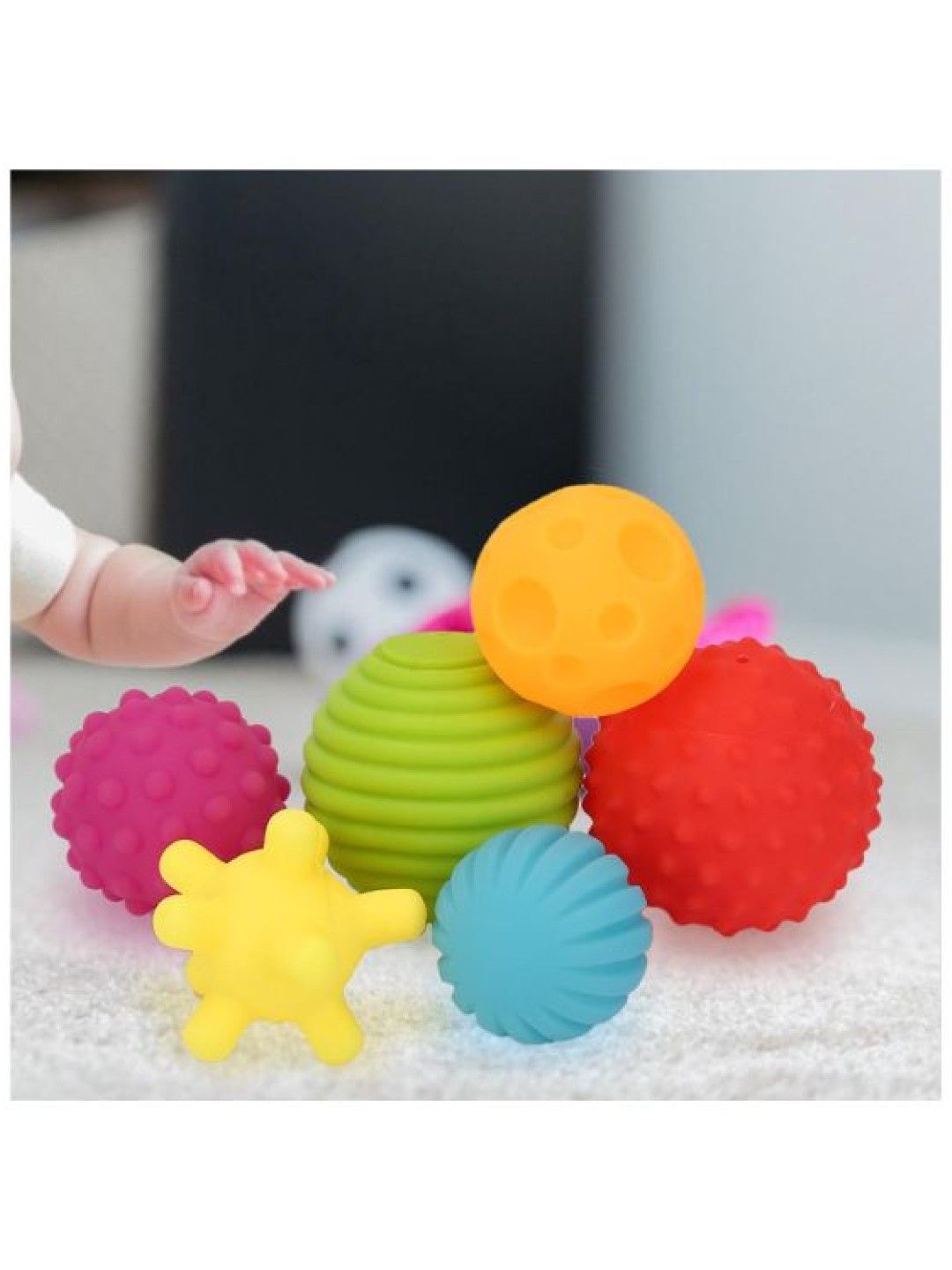 Infantino Textured Multi Ball Set - 6 Piece Set (No Color- Image 3)