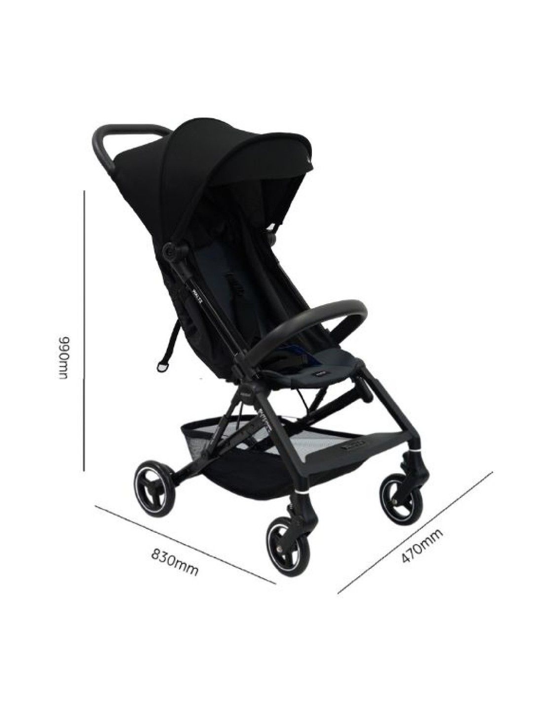 Akeeva Cabin-Sized Lightweight Stroller (Waltz) - Black (No Color- Image 3)