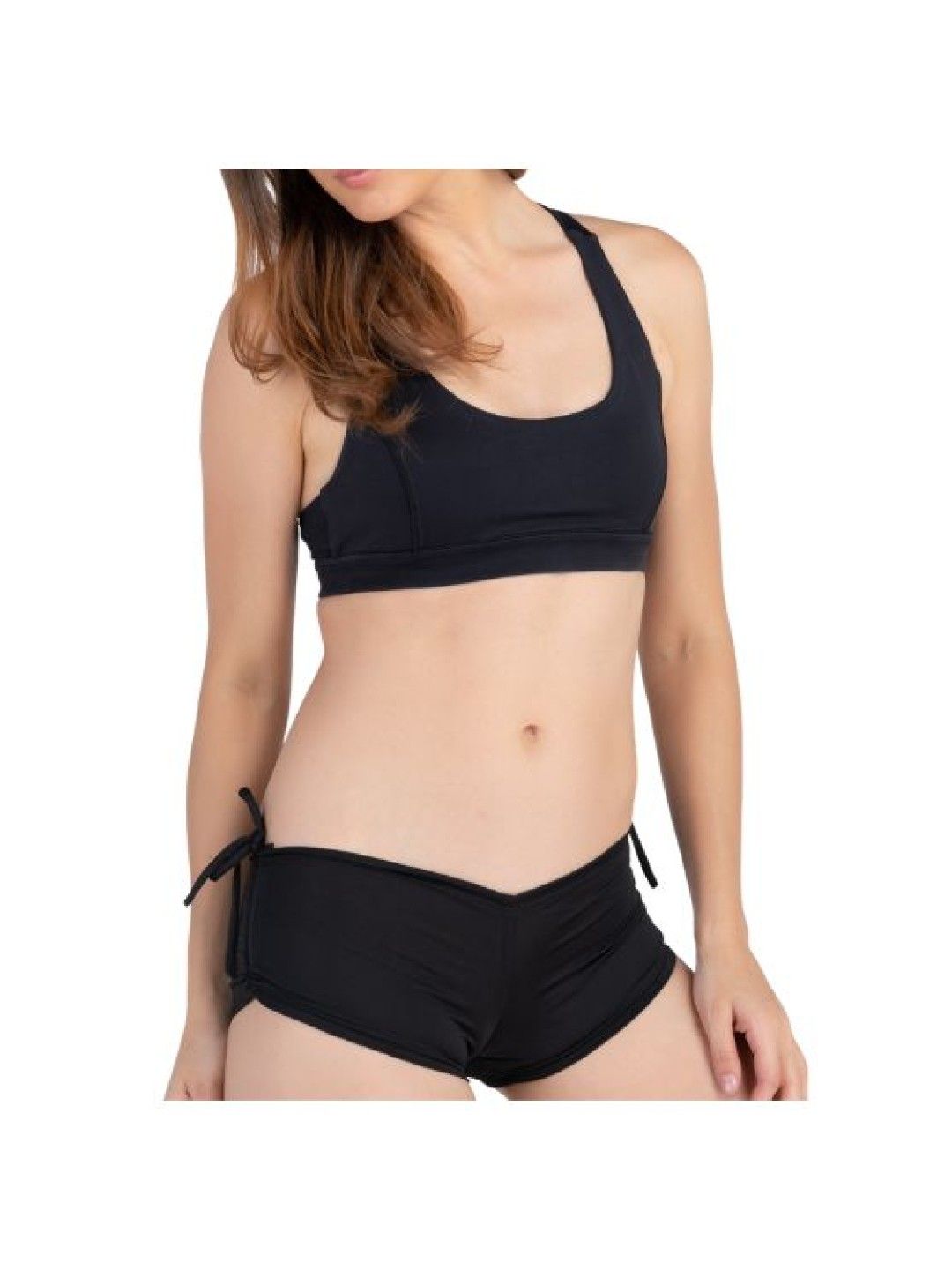 eska Hally Boyleg Booty Shorts (Black- Image 1)