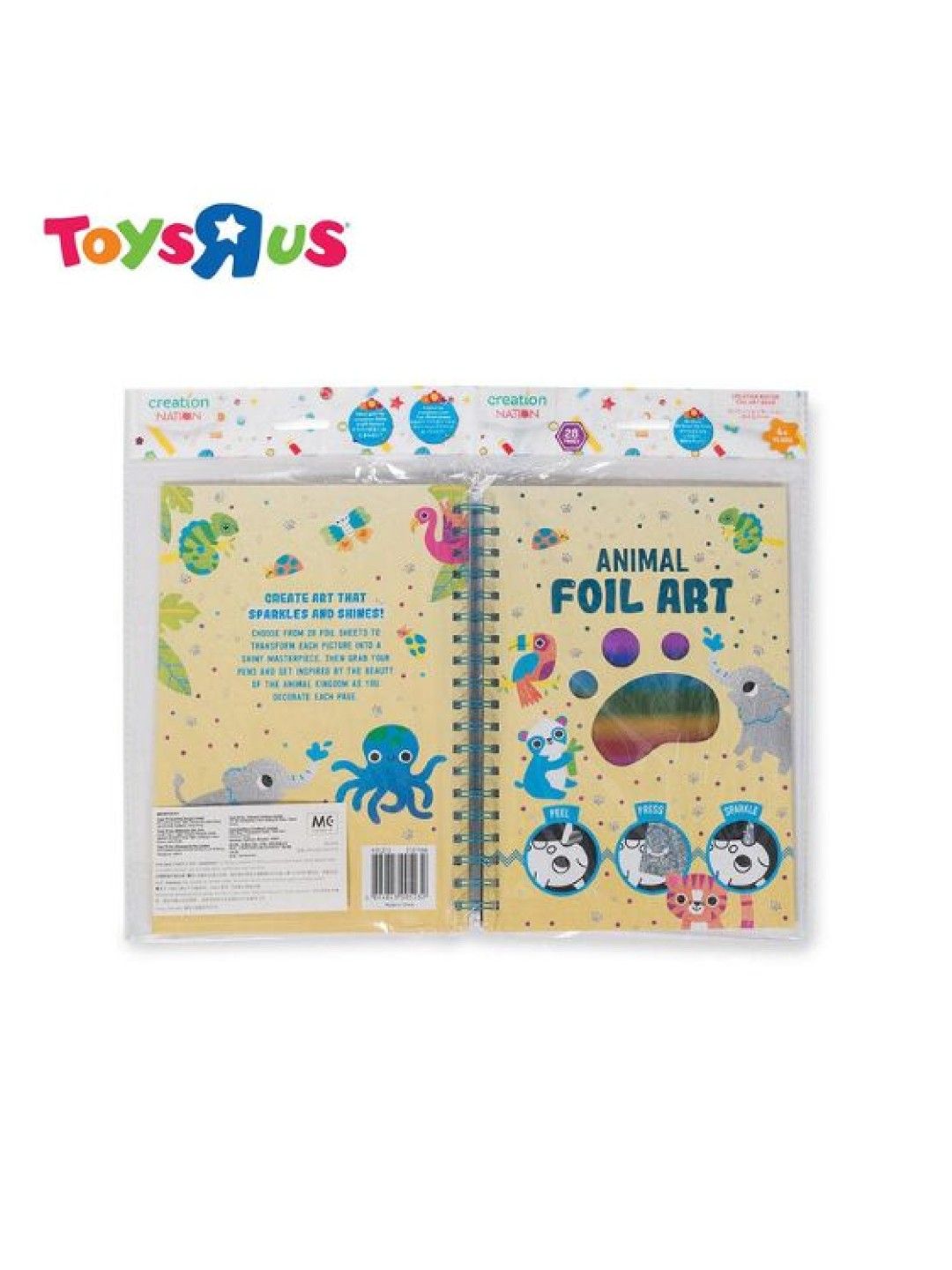 Toys R Us Creation Nation Foil Art Book - Animal (No Color- Image 4)