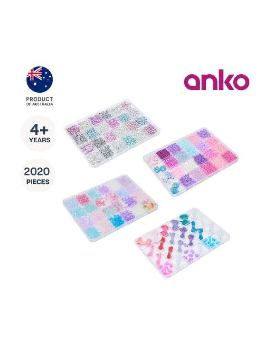 Anko 4 Tray Bead Set (No Color- Image 2)