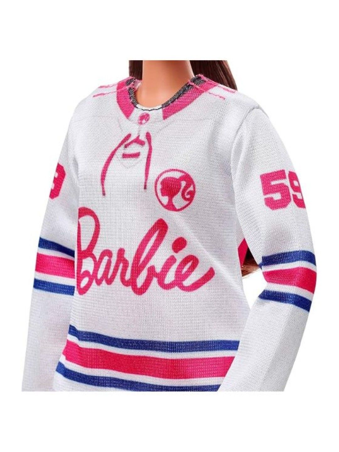 Barbie Winter Sports Hockey Player Brunette Doll (No Color- Image 3)
