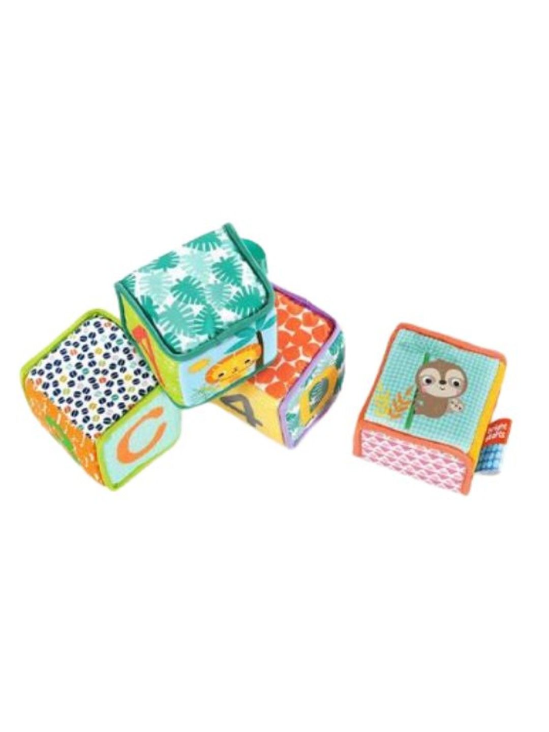 Bright Starts Grab & Stack Baby Blocks (No Color- Image 2)