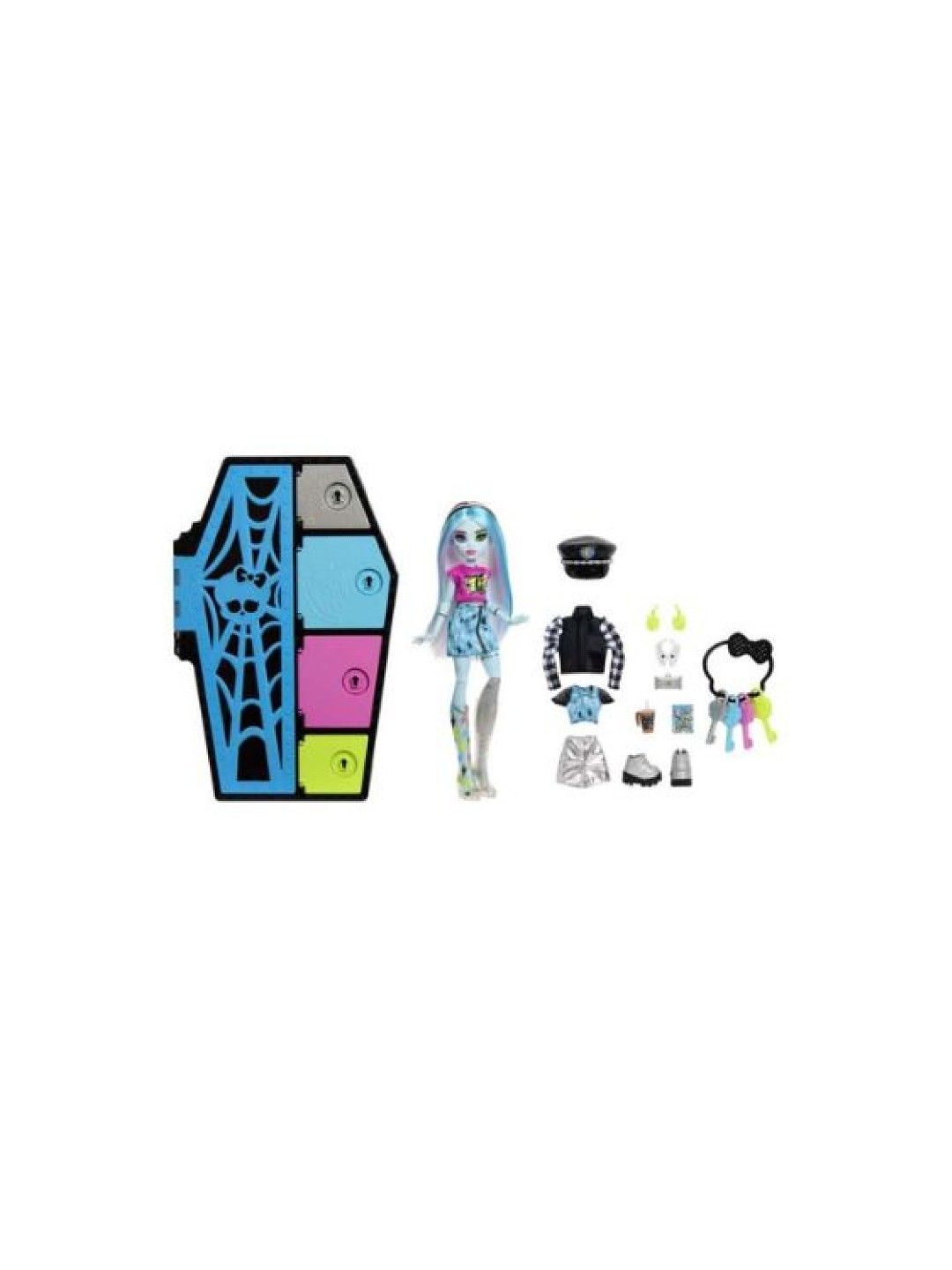 Monster High Skulltimate Secrets Frankie Stein Doll And Fashion Set With Dress-Up Locker