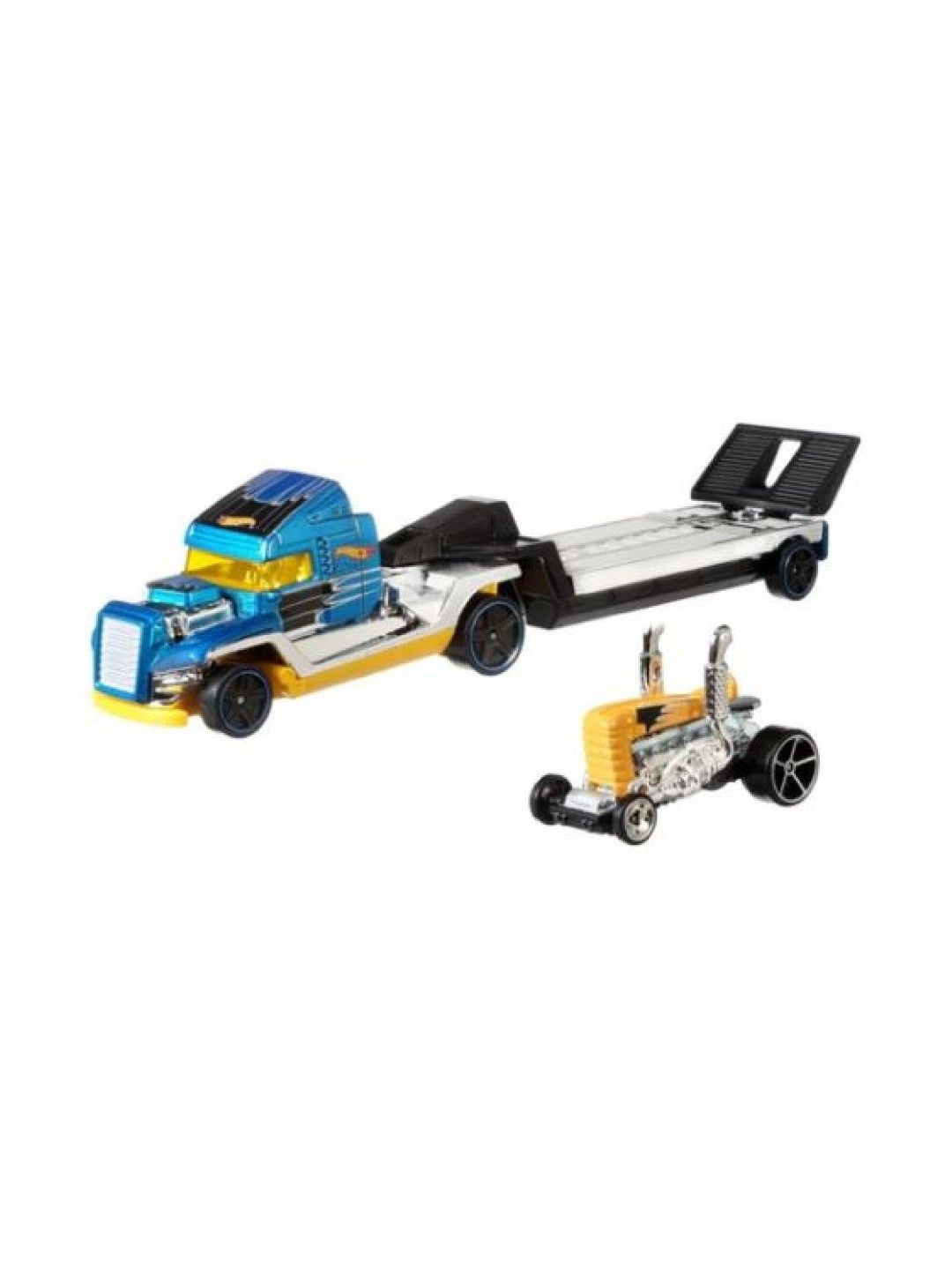Hot Wheels Hauling Rig With Car Set Steel Power (No Color- Image 1)