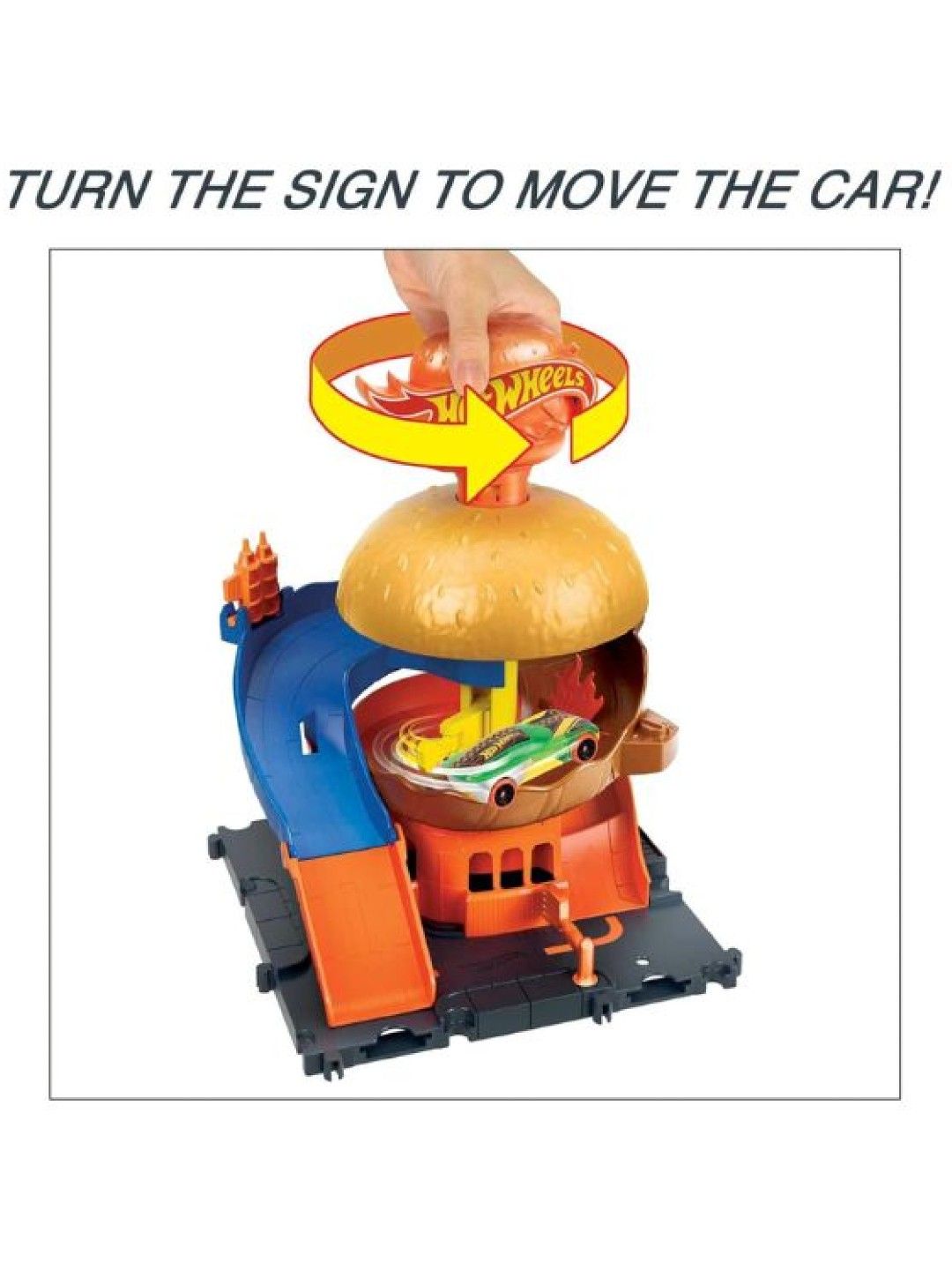 Hot Wheels City Burger Drive-Thru Playset (No Color- Image 2)