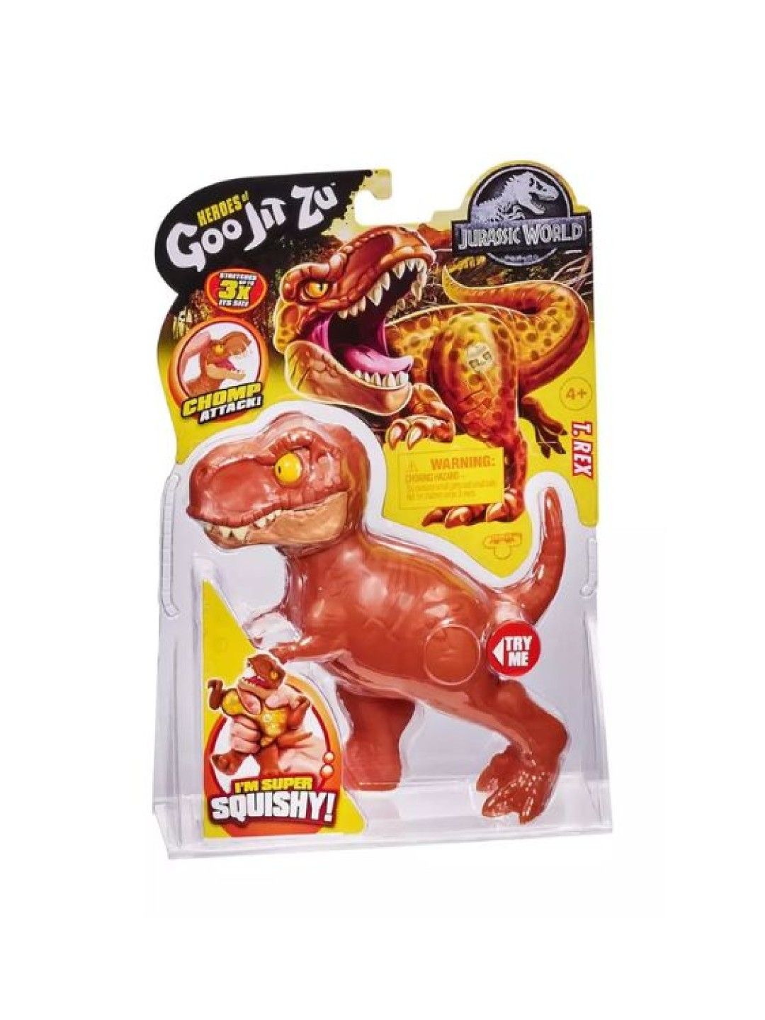 Heroes of Goo Jit Zu Jurassic World Series 2 Wave 1 Hero Pack - Trex (No Color- Image 4)