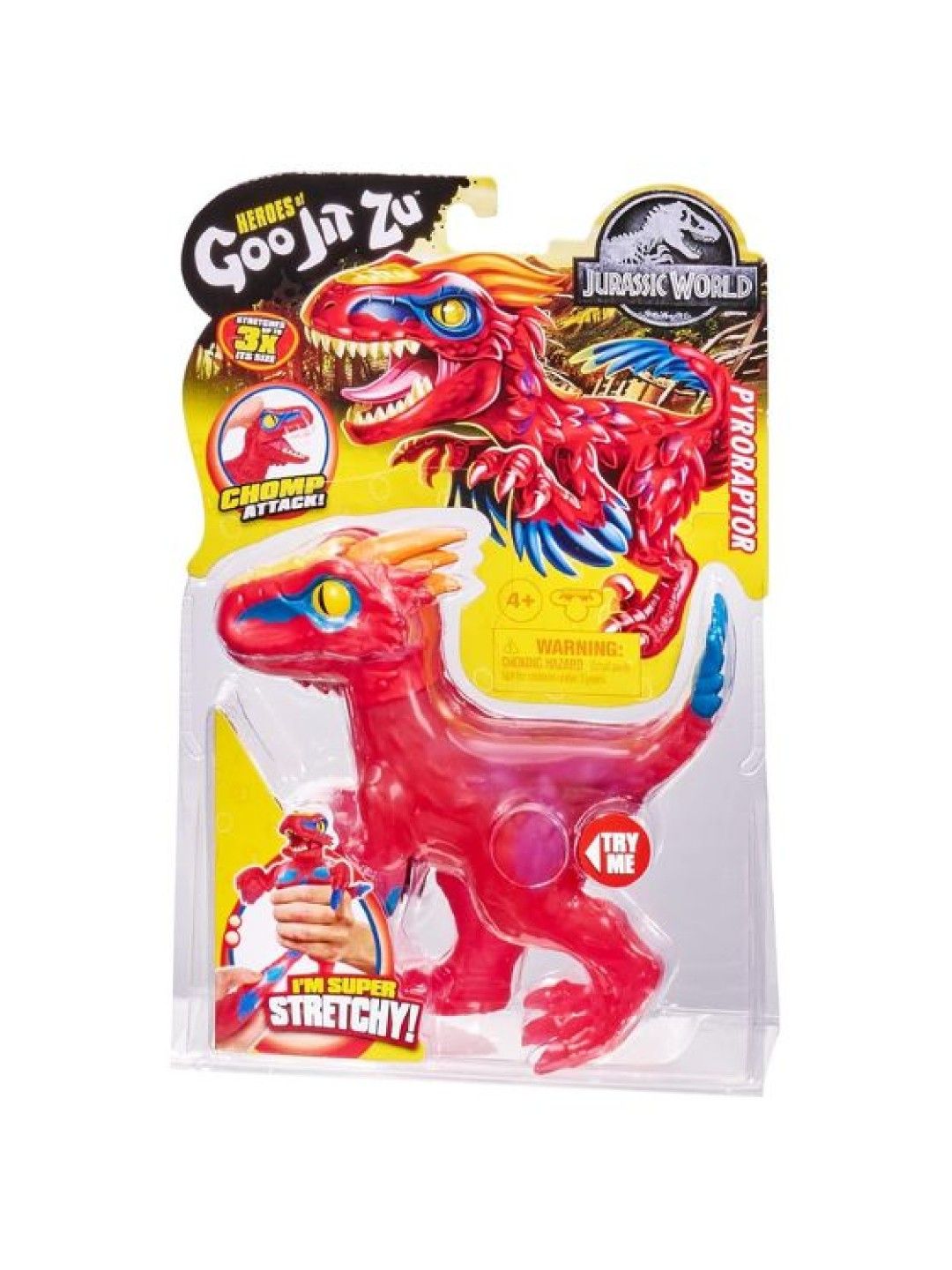 Heroes of Goo Jit Zu Jurassic World Series 2 Wave 1 Hero Pack - Pyroraptor (No Color- Image 4)