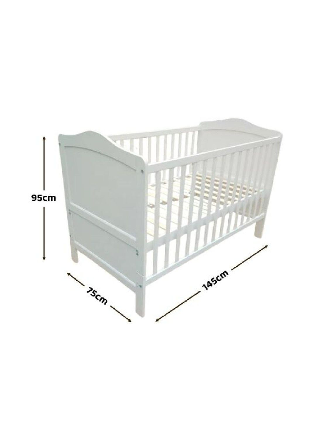 Hamlet Kids Room Freya Convertible Crib with Mattress (No Color- Image 2)