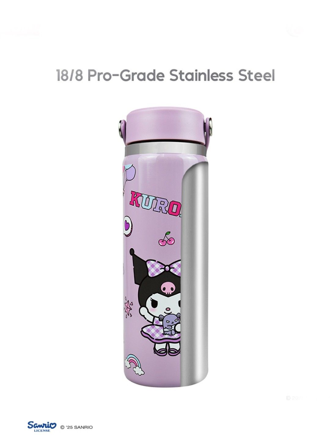 Cherry Sanrio Characters Kuromi Flask 22oz v2 (No Color- Image 3)