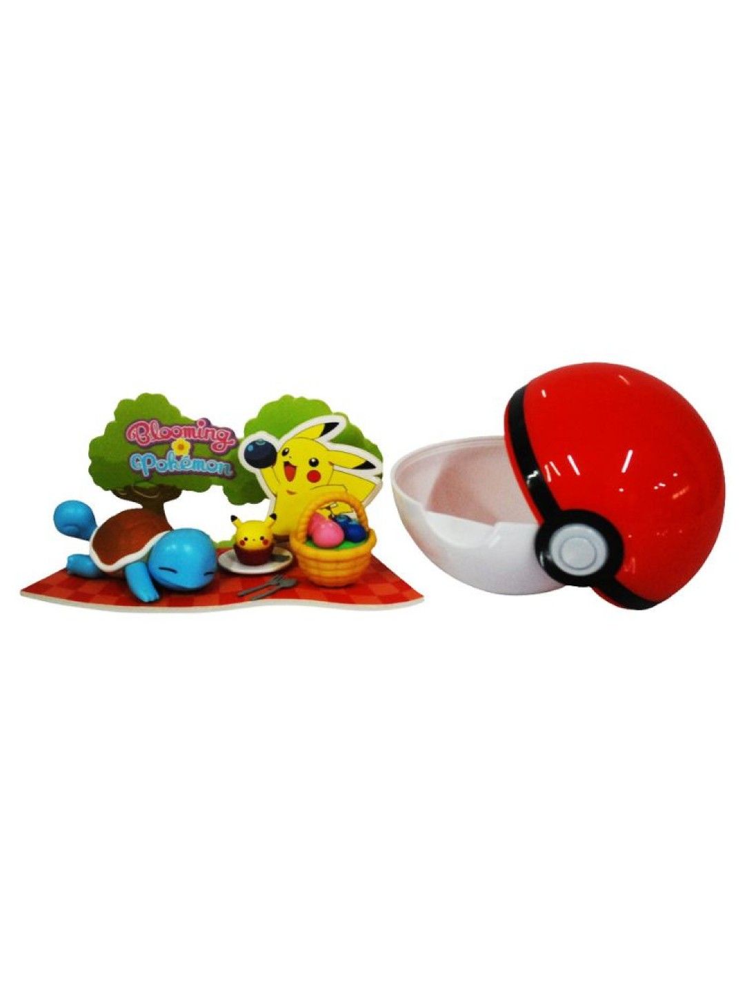 Pokemon DIY Scene Set Series - Blooming Pokemon Squirtle Poke Ball Set (No Color- Image 2)