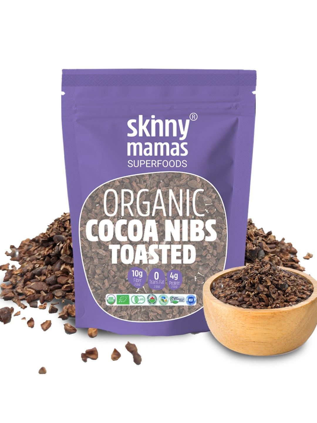 Skinny Mamas Roasted Cacao Nibs (500g) (No Color- Image 2)